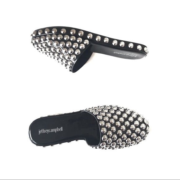NWT Jeffrey Campbell Studded Black Mule - Picture 4 of 6